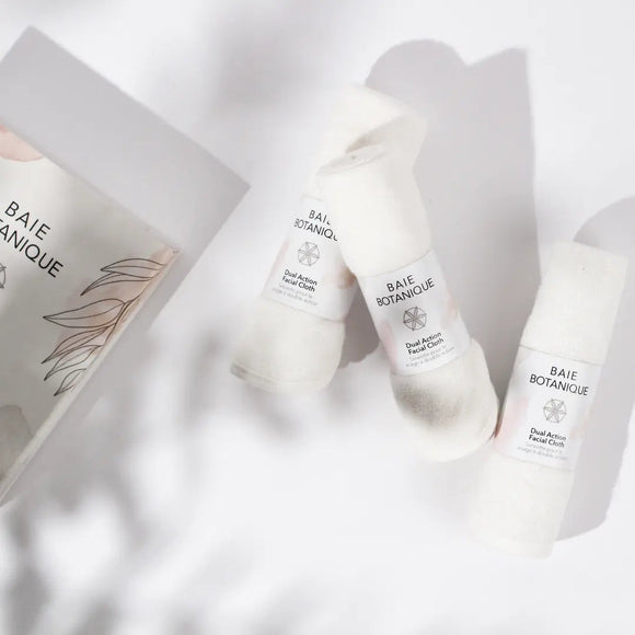 Dual Action Facial Cloth Baie Botanique USA | Organic and Vegan Skincare