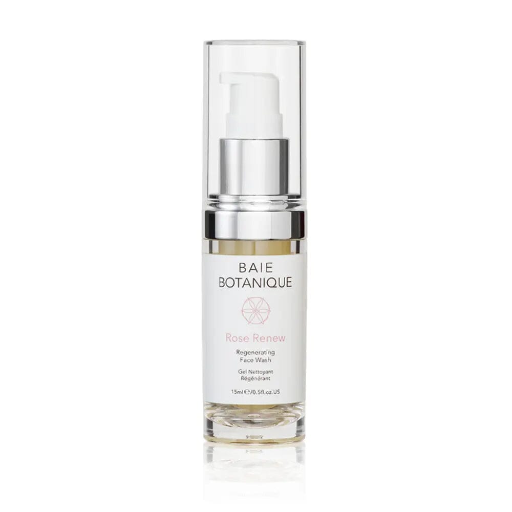 Rose Renew Face Wash 15ml Cleanser Baie Botanique USA | Organic and Vegan Skincare