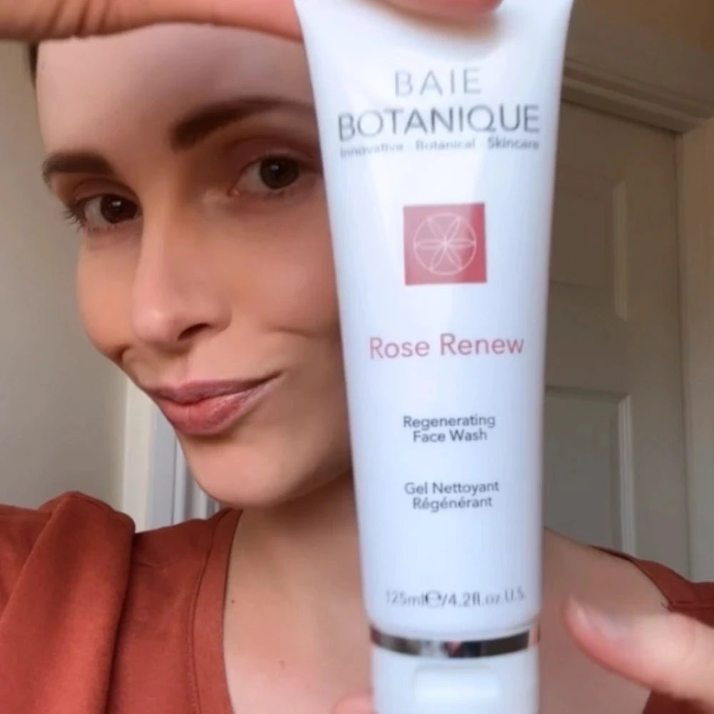 Rose Renew Face Wash 4.2 fl.oz Face Wash Baie Botanique USA | Organic and Vegan Skincare 