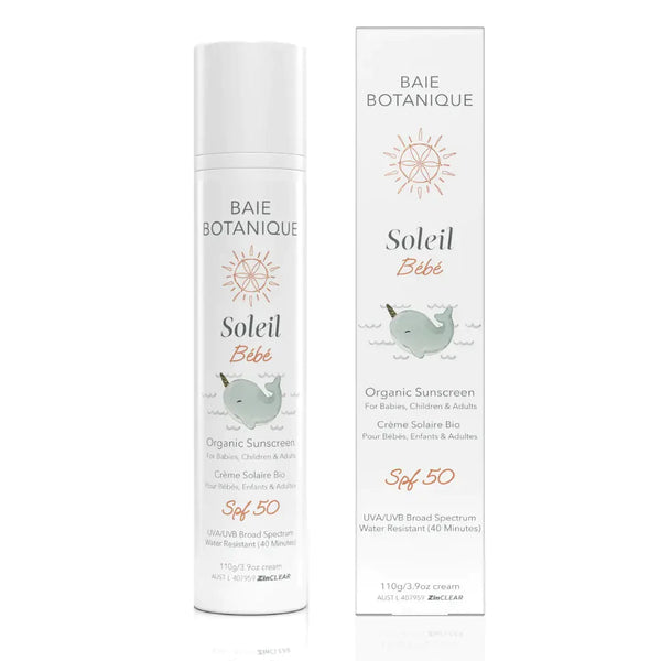 Baie Soleil Baby Sunscreen Sunscreen Baie Botanique USA | Organic and Vegan Skincare 110g 