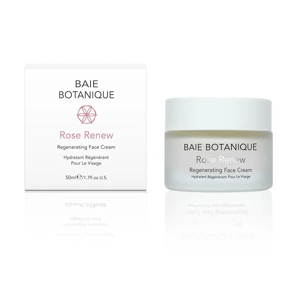 Rose Renew Face Cream 1.7 fl.oz Moisturiser Baie Botanique USA | Organic and Vegan Skincare 