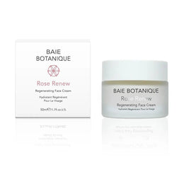 Rose Renew Face Cream 1.7 fl.oz Moisturiser Baie Botanique USA | Organic and Vegan Skincare 