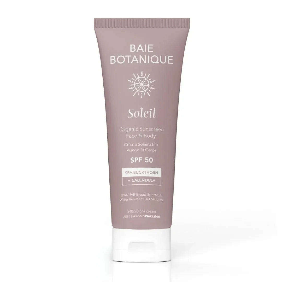 Baie Botanique Soleil Face & Body Sunscreen Sunscreen Baie Botanique USA | Organic and Vegan Skincare 240g 