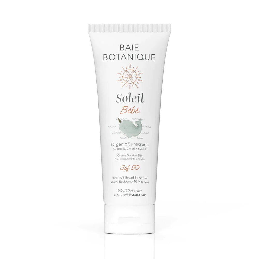 Baie Soleil Baby Sunscreen Sunscreen Baie Botanique USA | Organic and Vegan Skincare 240g 