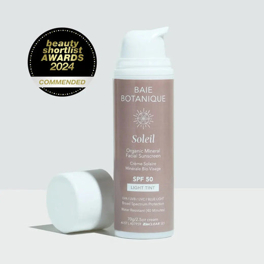 Baie Botanique Soleil Facial Sunscreen Sunscreen Baie Botanique USA | Organic and Vegan Skincare 