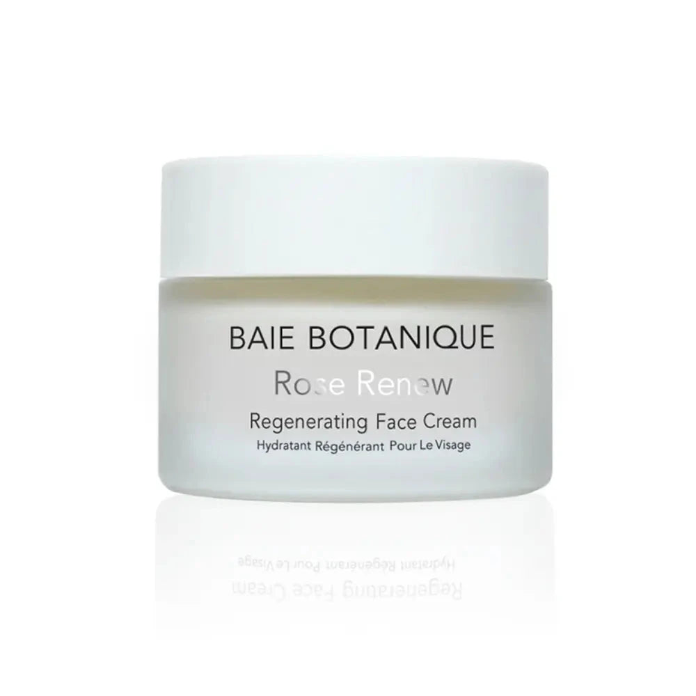Rose Renew Face Cream 1.7 fl.oz Moisturiser Baie Botanique USA | Organic and Vegan Skincare 