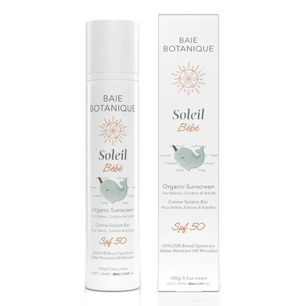 Baie Soleil Baby Sunscreen Sunscreen Baie Botanique USA | Organic and Vegan Skincare 100g 
