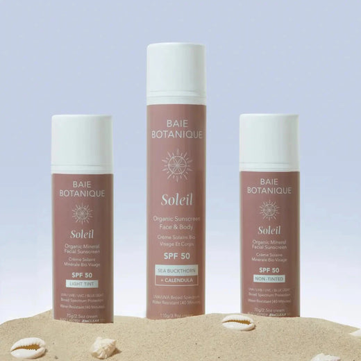 Suncare Essentials Bundle Sunscreen Baie Botanique USA | Organic and Vegan Skincare 