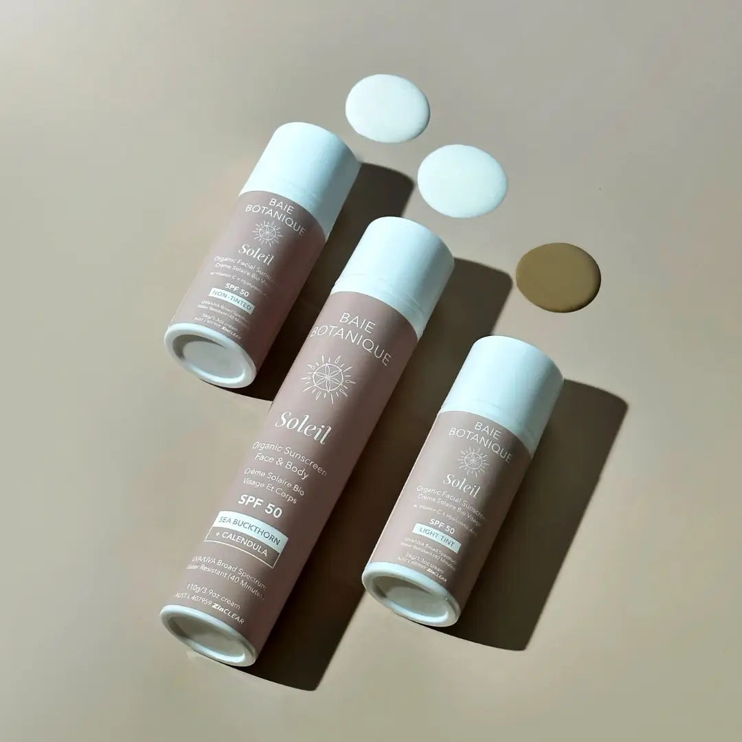 Suncare Essentials Bundle Sunscreen Baie Botanique USA | Organic and Vegan Skincare 
