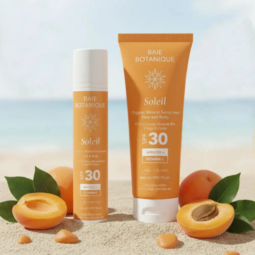 Vitamin C Organic Mineral Sunscreen SPF 30 for Face and Body Sunscreen Baie Botanique USA | Organic and Vegan Skincare 