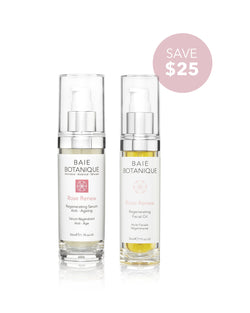 Hydrate + Glow Duo Bundle Baie Botanique USA | Organic and Vegan Skincare Facial Oil 30ML + Serum 50ML 